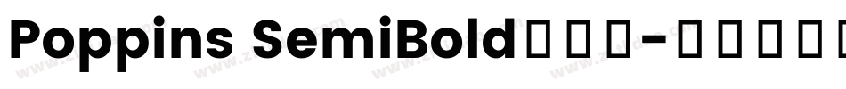 Poppins SemiBold转换器字体转换